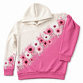 hoodie de rosas blancas