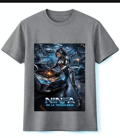 camiseta ninfa de la tecnologia