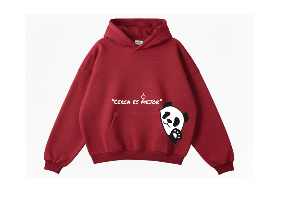 hoodie de oso panda