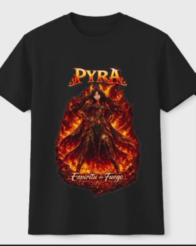 camiseta ninfa del fuego